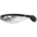 Twister rybka 7,5 cm OS-Clear Silver Flake,Black