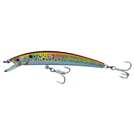 YO-ZURI F1002-SHBK CRYSTAL MINNOW HOLO F 90mm